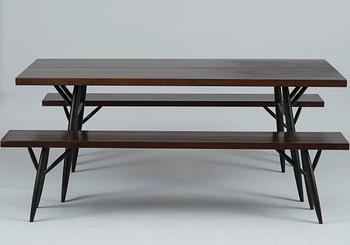 Ilmari Tapiovaara, A SET OF TWO BENCHES AND A TABLE.