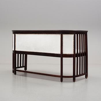 A sofa by Josef Hoffmann, probably. Vienna, early 20th century.
