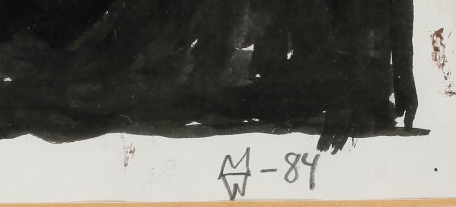 MARTIN WICKSTRÖM, akvarell, sign och dat -84.
