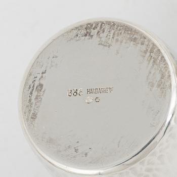 A set of 16 silver cups, including GAB, Stockholm 1964.