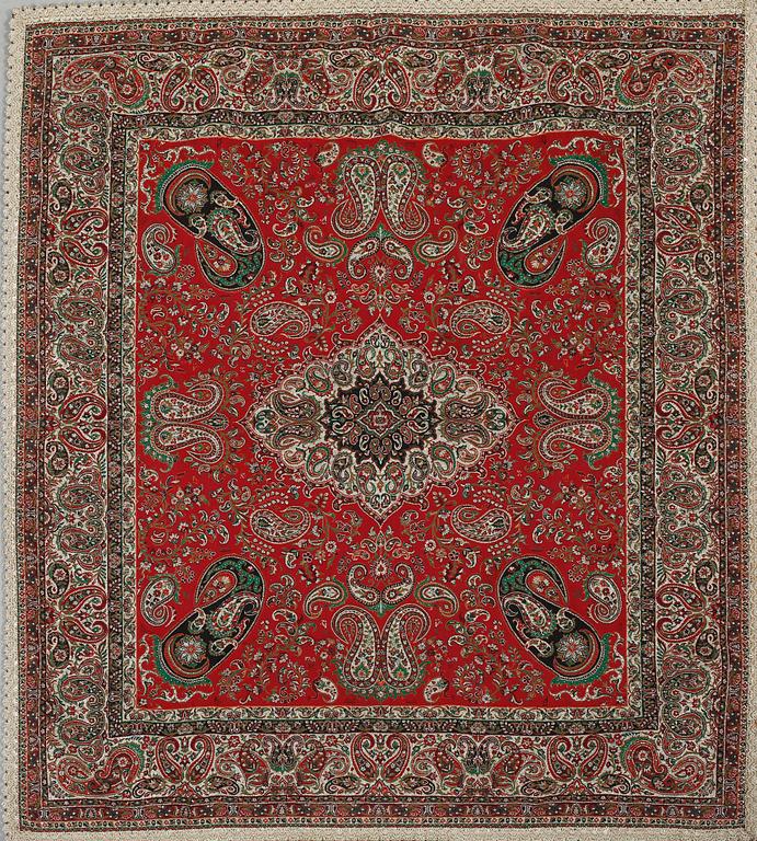 BRODYR, möjligen Yazd, 1900-talets slut, 100 x 100 cm.