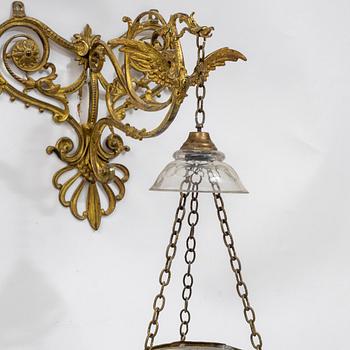 A late 19th century wall lantern.