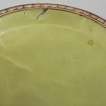 A silver and onyx ashtray by WA Bolin, unclear dating.