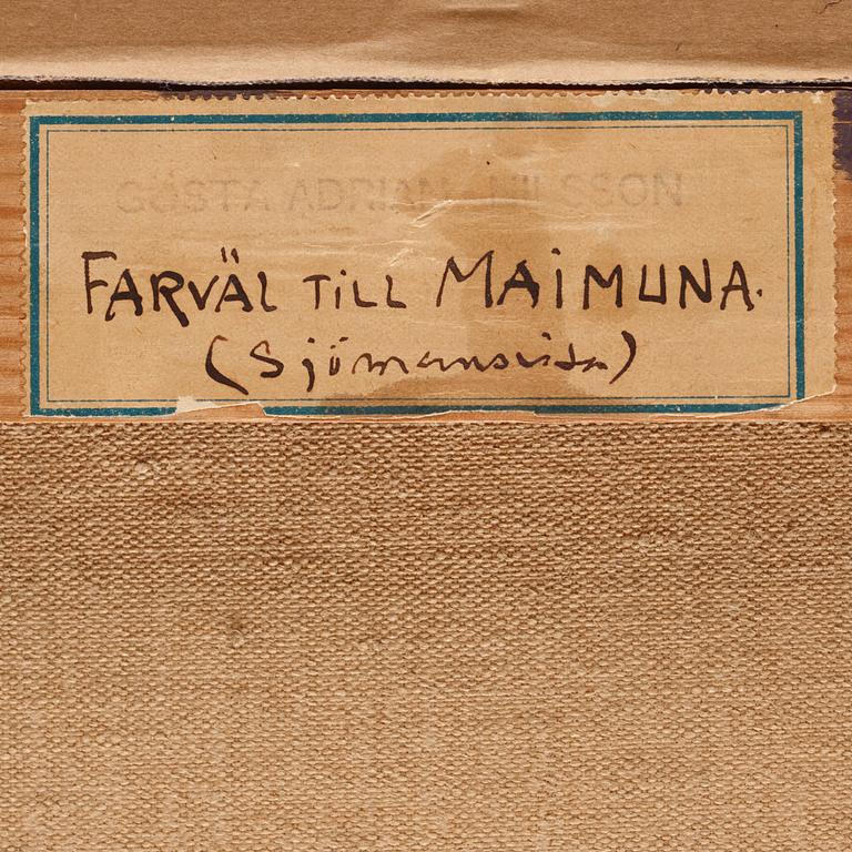 Gösta Adrian-Nilsson, "Farväl till Maimuna (Sjömansvisa)".