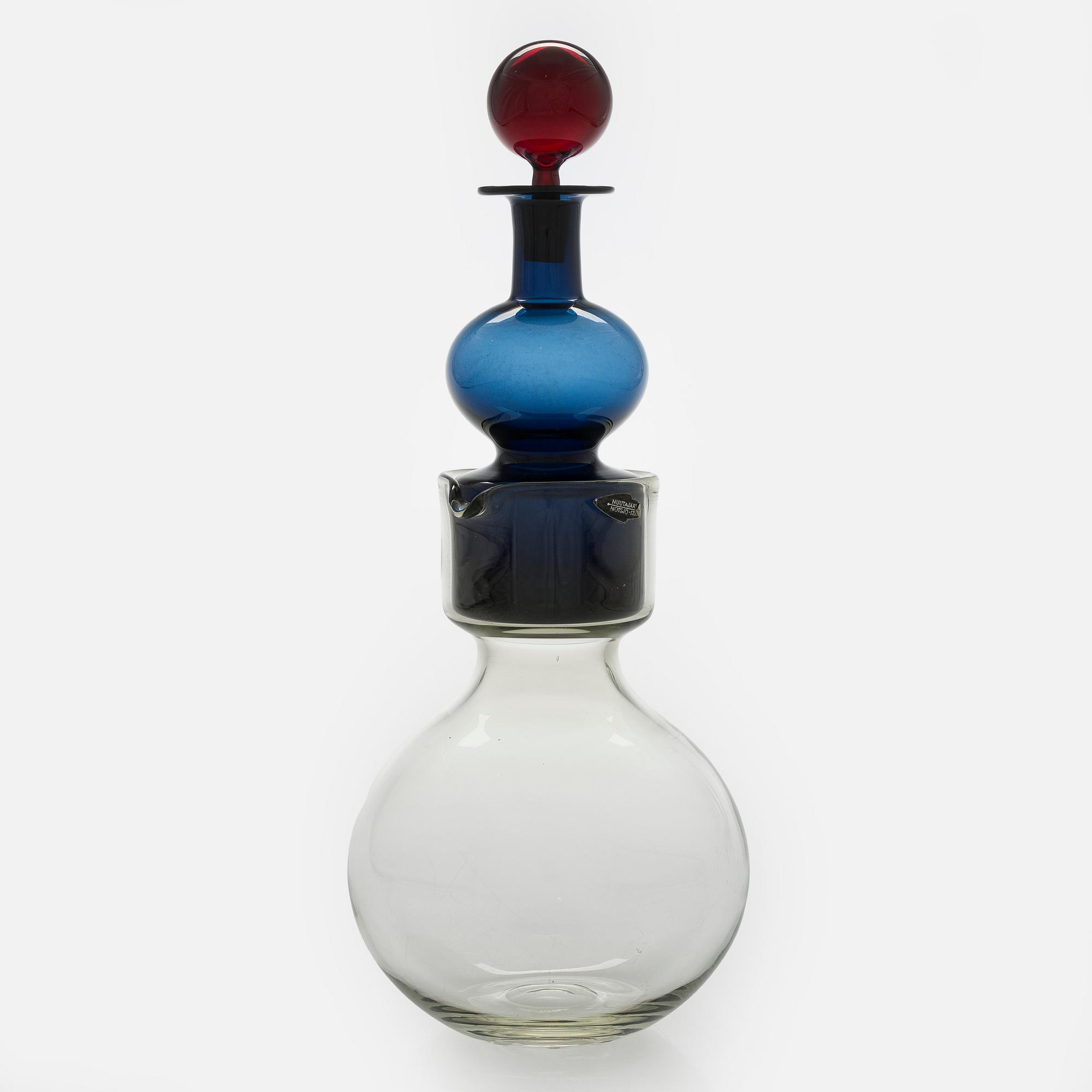 Kaj Franck, a decanter 'The Bells of Kremlin', signed K. Franck, Nuutajärvi, Notsjö -60.