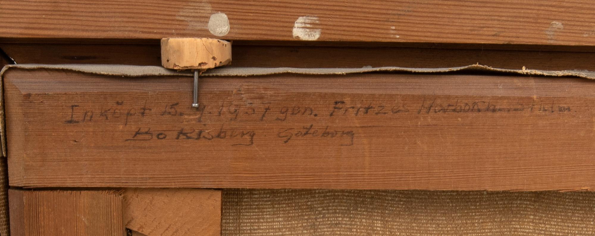 Johan von Holst, 1900,  vilande hund.