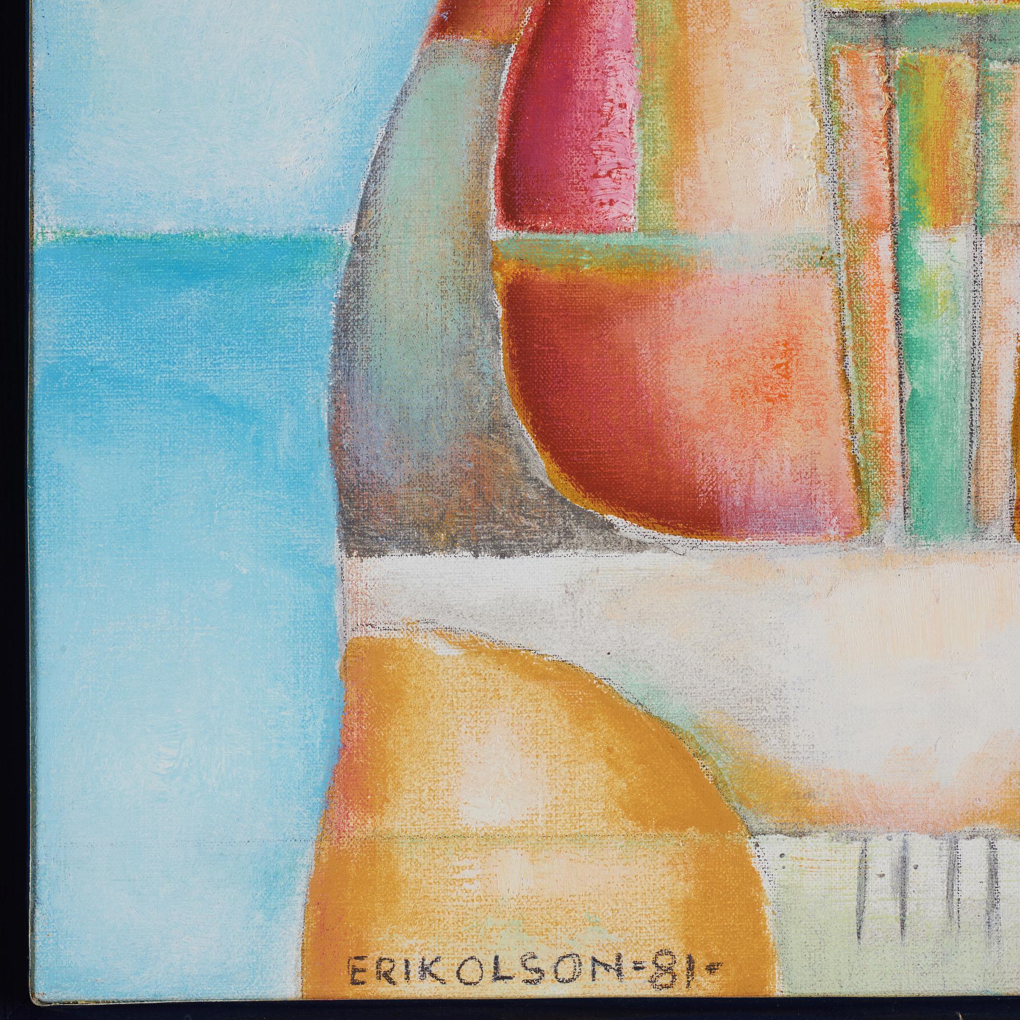 Erik Olson, oil on canvas, signed and dated -81.