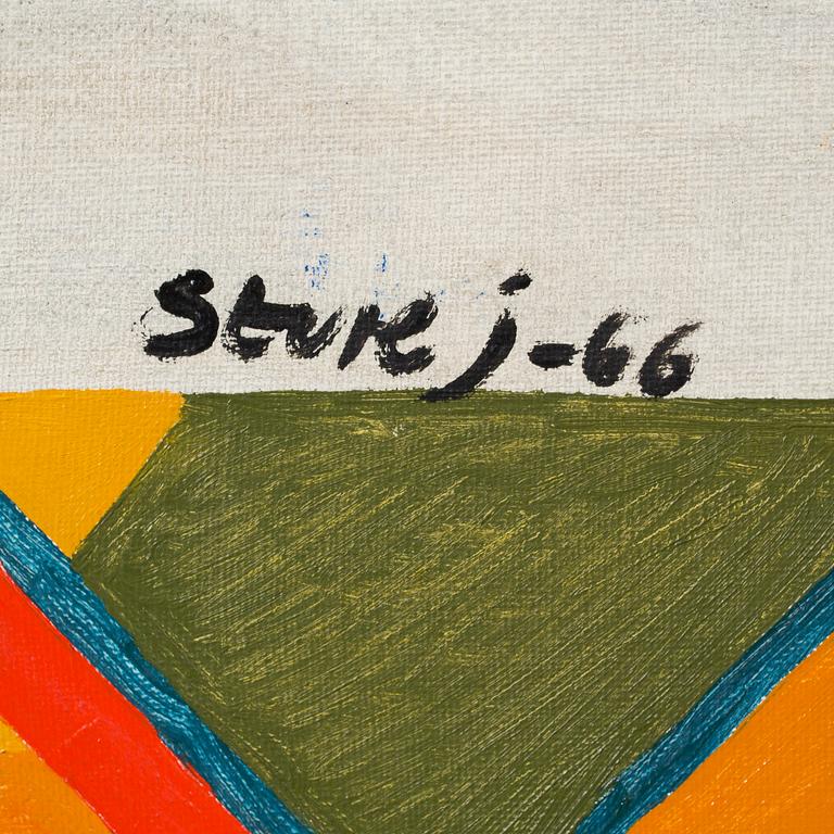 STURE JOHANNESSON, acrylic on canvas. Signed and dated-66.