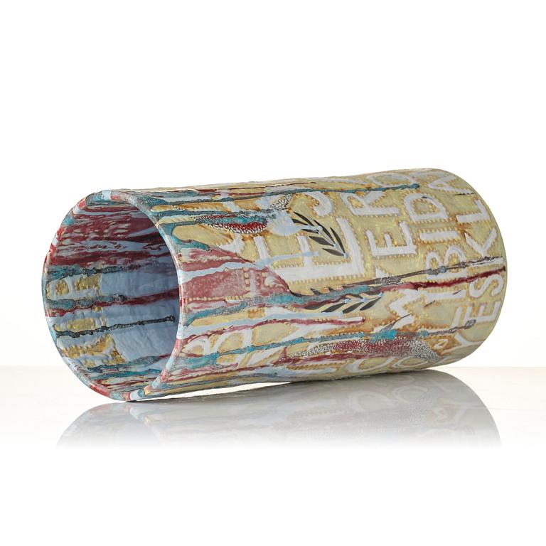 Eva Bengtsson, a stoneware vase, her own studio, Frillesås, Sweden.