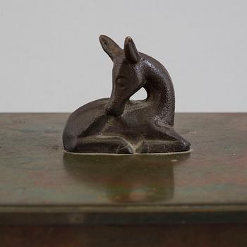 SUNE BÄCKSTRÖM, a bronze box from Malmö, 1930's.