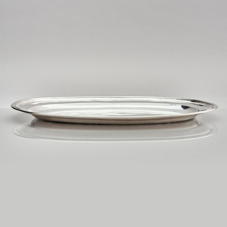 Franz Meyer, serveringsfat, silver, Vilnius, Litauen 1860.