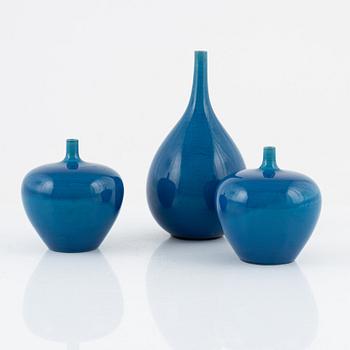 Carl-Harry Stålhane,  a group of three vases, Rörstrand.