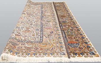 Matta, figural Kashmar, ca 393 x 293 cm.
