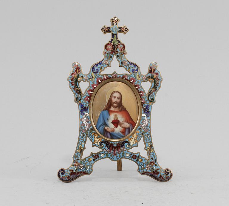 IKON, cloisonné, troligen 1900-talets första hälft.