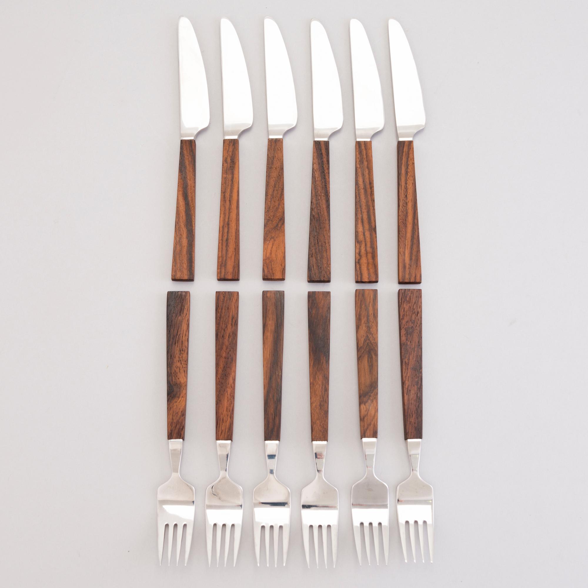 BERTEL GARDBERG,  A 19-piece set of "Triennale" cutlery for Fiskars and Hackman, Finland.