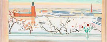 68. Einar Jolin, View over Stockholm City Hall.