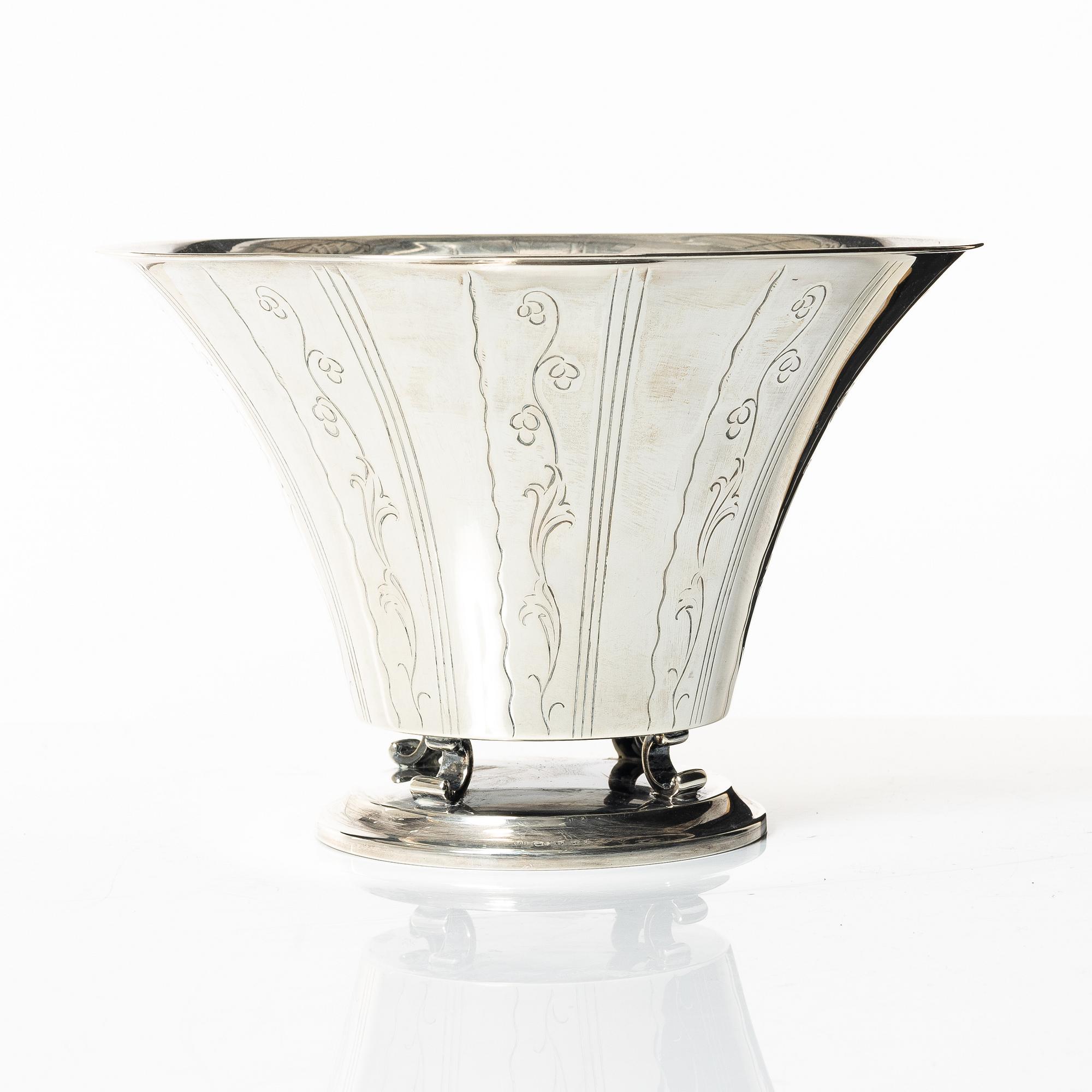 Guldsmedsaktiebolaget (GAB), GAB, skål, silver, Swedish Grace, Stockholm 1929.