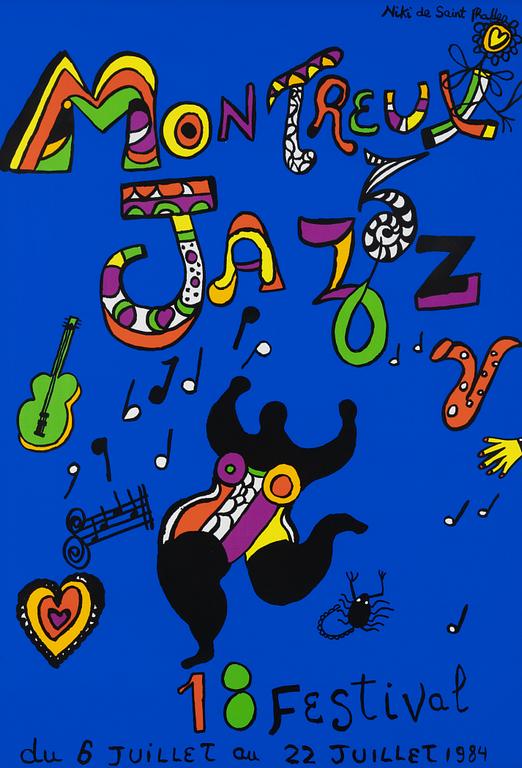 Affisch/poster, "Montreux Jazz 18 Festival".