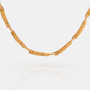 Björn Weckström, Halsband "Tundra", 14K guld. Lapponia 1970.