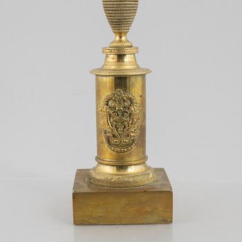 An Empire candelabra, first half of the 19th century.
