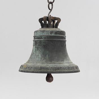 A bronze bell by C.A. Norling, later part of the 19th century.