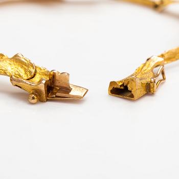 Björn Weckström, Armband "Mariehand", 14K guld. Lapponia 1968.