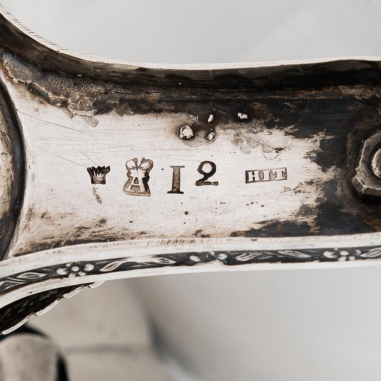 Henrik Johan Törnroth, sockerskål, silver, Åbo 1842.