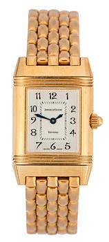 803. Jaeger-LeCoultre - Reverso, manuell. Guld/guld med diamanter. 21 x 21mm. ca 1995.