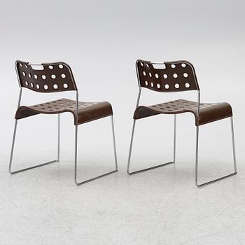 Rodney Kinsman, stolar, 5 st, "Omstak Chair", Bieffeplast, Italien, 1970-tal.