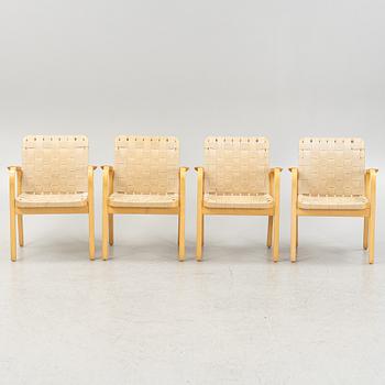 Alvar Aalto, armchairs, 4 pcs, model 45, Artek, Finland.