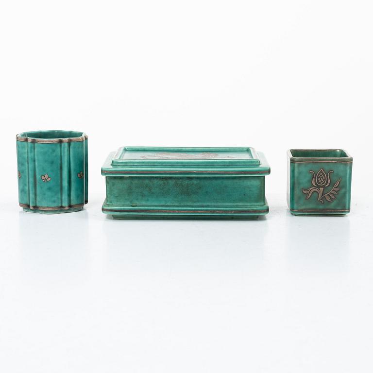 Wilhelm Kåge, “Argenta”, 6 pieces, Gustavsberg.