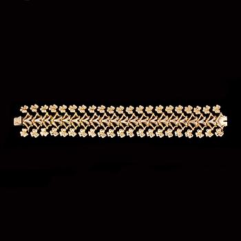 ARMBAND, 18k guld. Vikt ca 59 g.