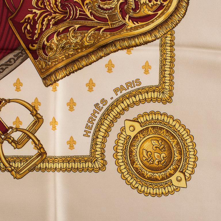 HERMÈS, "Selles a Housse", Scarf.