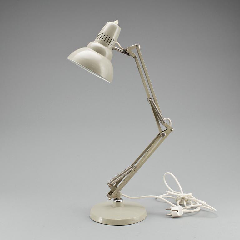 BORDSLAMPA, 1900-talets andra hälft.