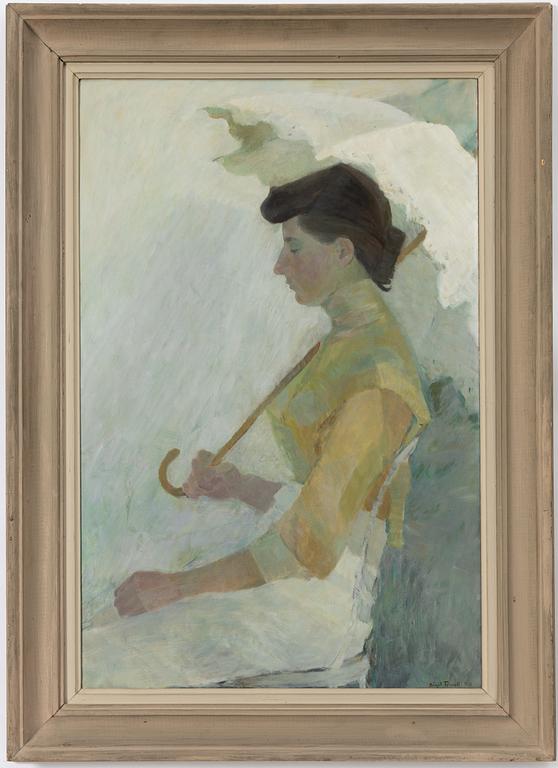 Birgit Forsell, 'Ung kvinna med parasoll (Young woman with parasol)'.