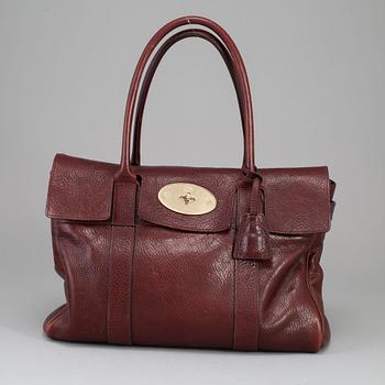 MULBERRY, a oxblood 'Bayswater' bag.