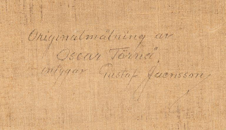 OSCAR TÖRNÅ, oil on canvas, signed and dated.