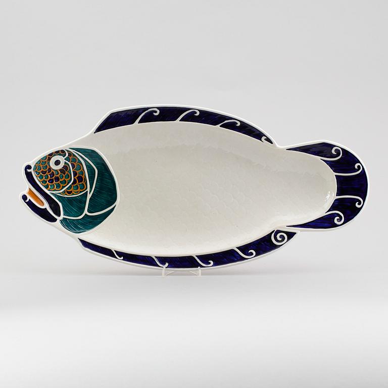 FISKFAT, flintgods, Alf Wallander, Rörstrand, omkring år 1900.