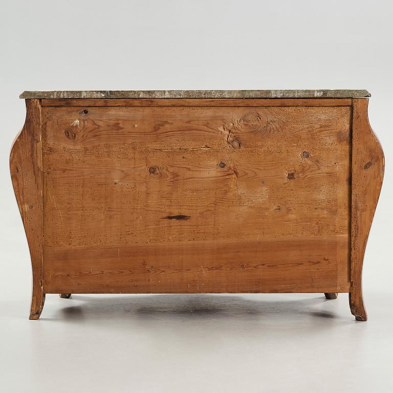 A Swedish Rococo commode by Johan Neijber, master in Stockholm 1768-1795.