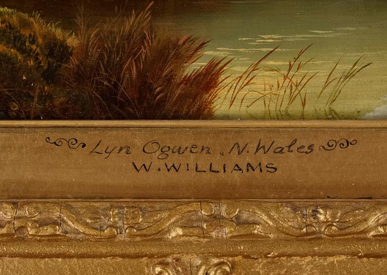 OKÄND KONSTNÄR, olja på duk, signerad W. Williams, Storbritannien, 1800-tal.