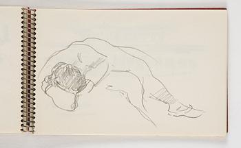 Lotte Laserstein, 10 små skissblock med teckningar.