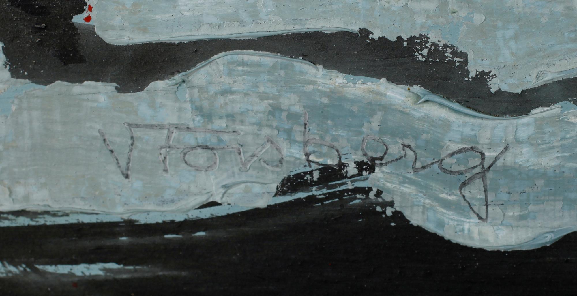 VIKING FORSBERG, olja på pannå, sign.