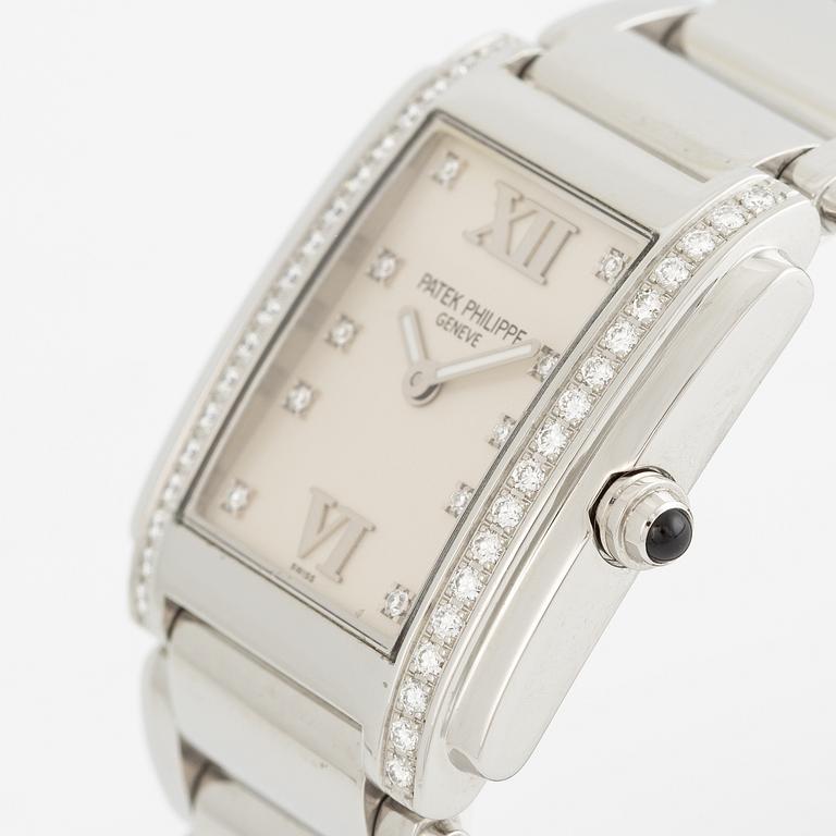 Patek Philippe, Twenty-4, "Diamond Dial", wristwatch, 25.1 x 30 mm.