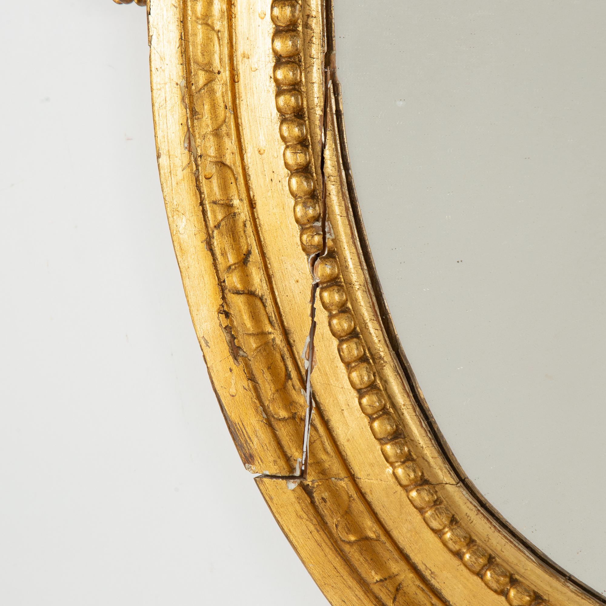 Spegellampetter ett par, Gustavianska, 1800-talets början.