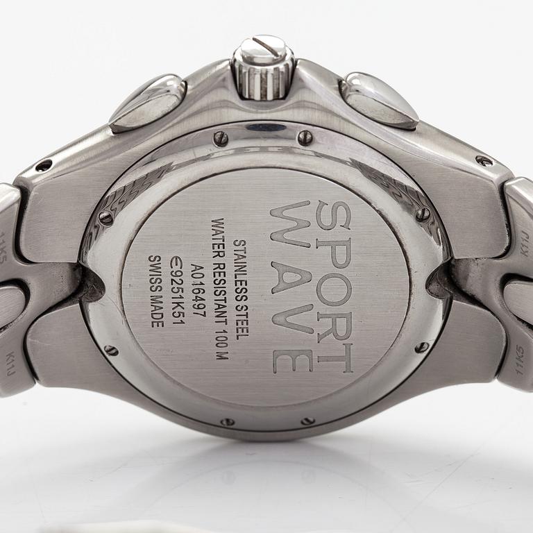 Ebel, Sport Wave Chronograph, wristwatch, 43 mm.