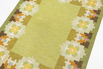 Ingegerd Silow, matta, rölakan, signerad IS,  ca 204 x 136 cm.