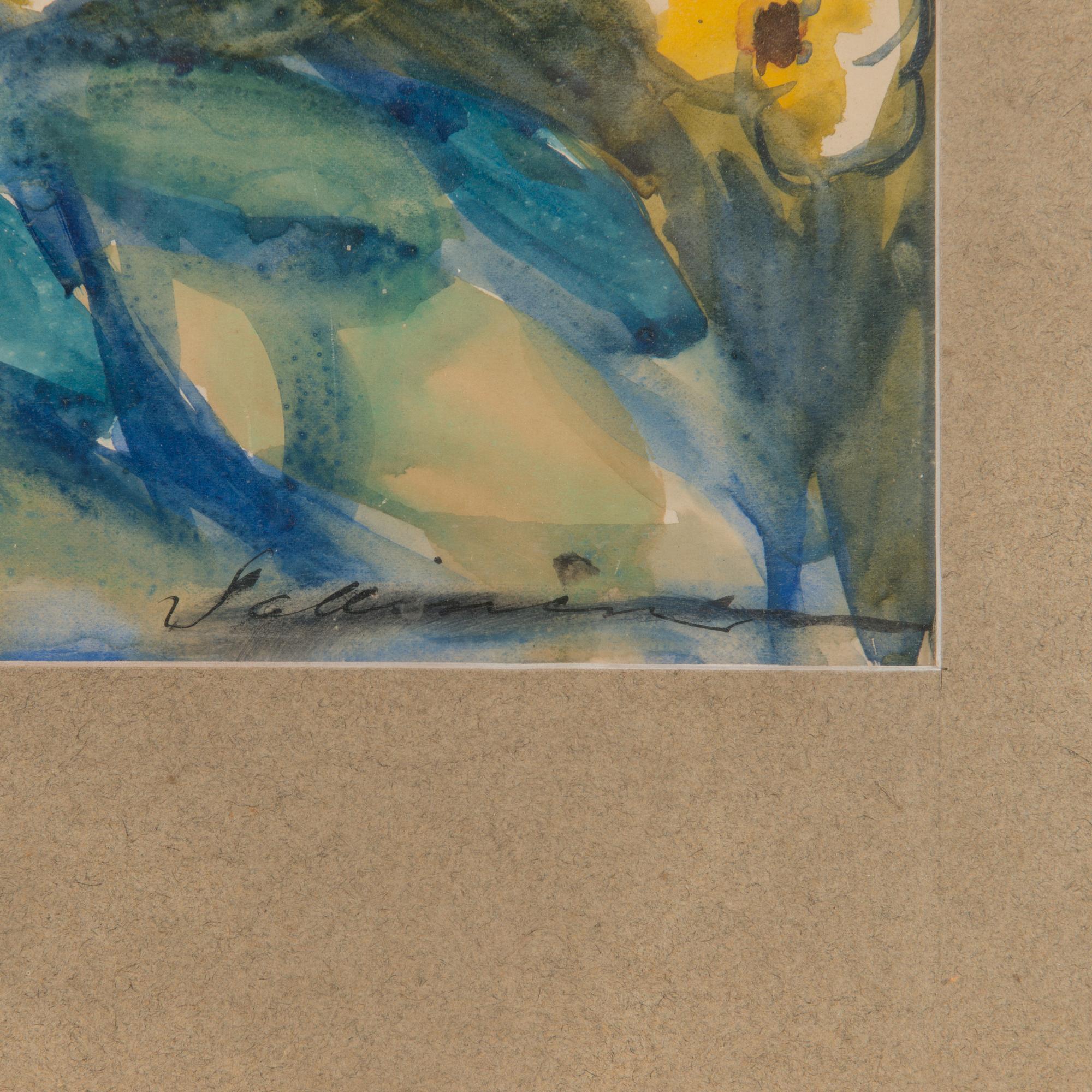 TYKO SALLINEN, water colour, signed.