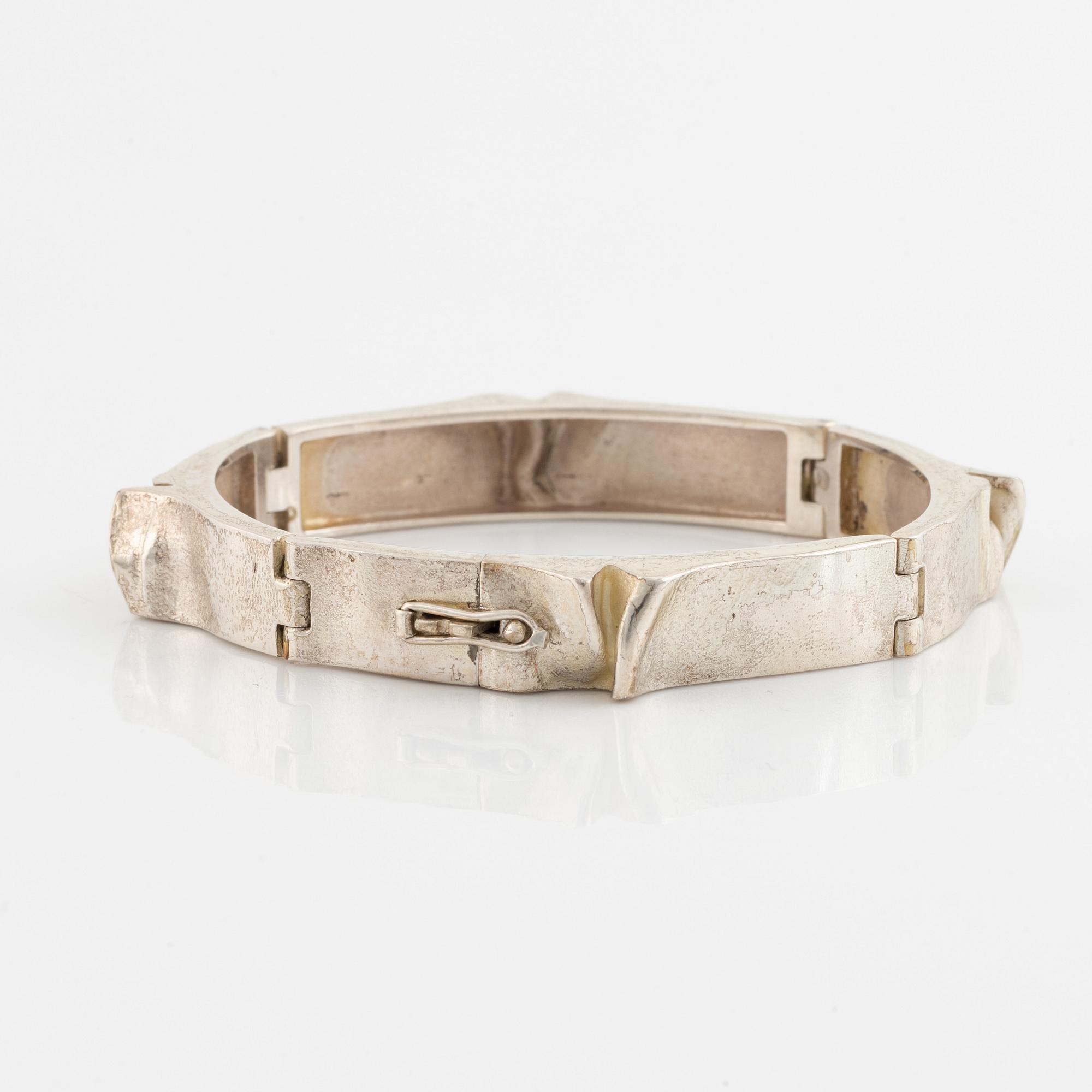 Björn Weckström, armband, "Ceres", sterling silver. Lapponia, Helisngfors 1970.