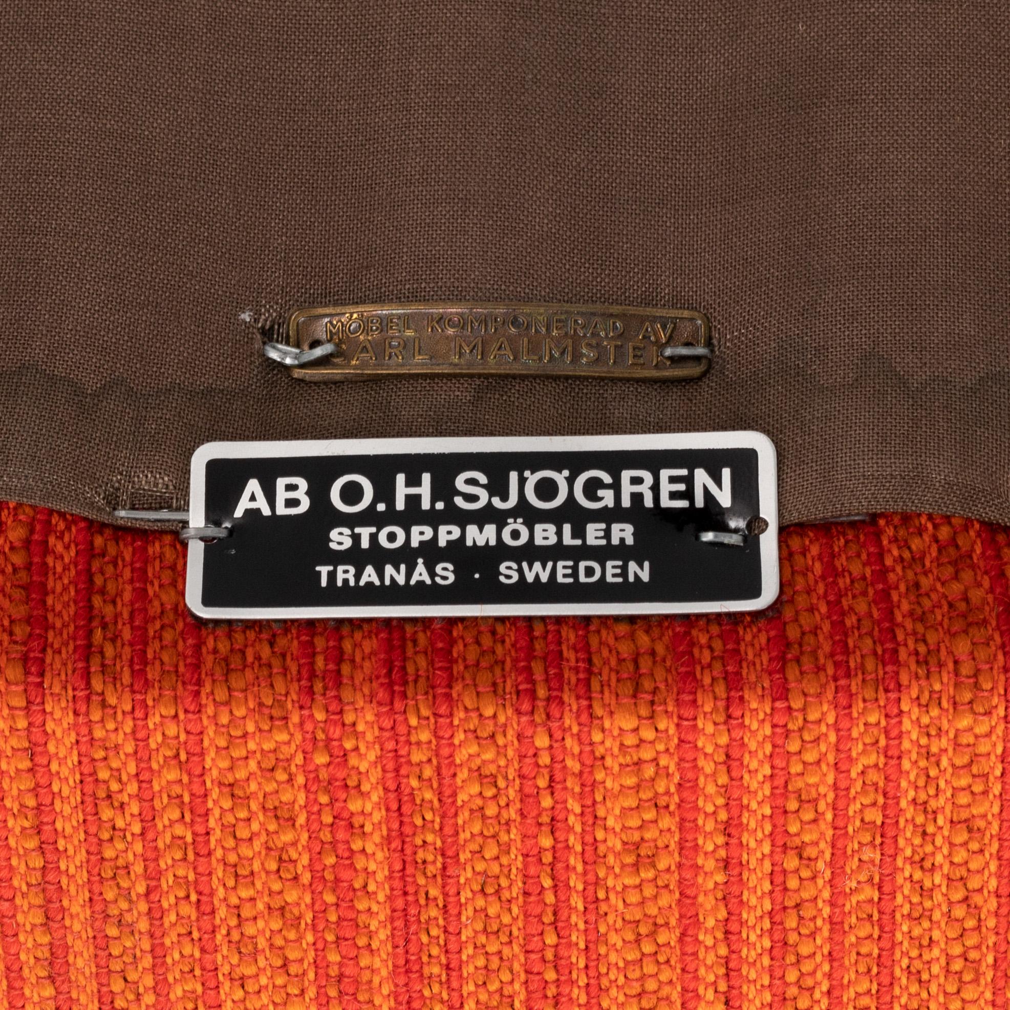 Carl Malmsten, a 'Lillasyster' easy chair for OH Sjögren, second half of the 20th Century.