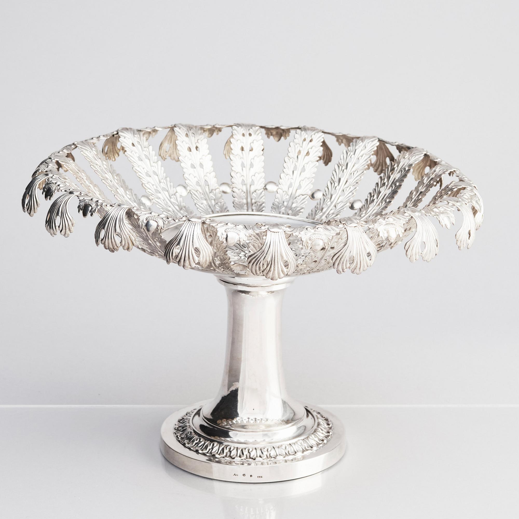 Adolf Zethelius, tazza, silver, Stockholm 1831.